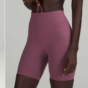 Lululemon Wunder Train Hi-Rise Short 6” Vintage Plum